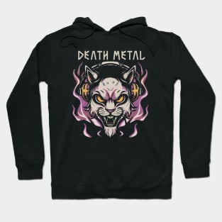 Death Metal Satanic Baphomet Cat Hoodie